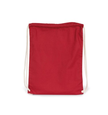 ORGANIC COTTON BACKPACK WITH DRAWSTRING CARRY HANDLES