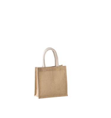 JUTE CANVAS TOTE - SMALL