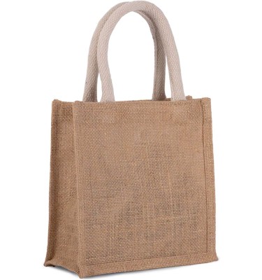JUTE CANVAS TOTE - SMALL