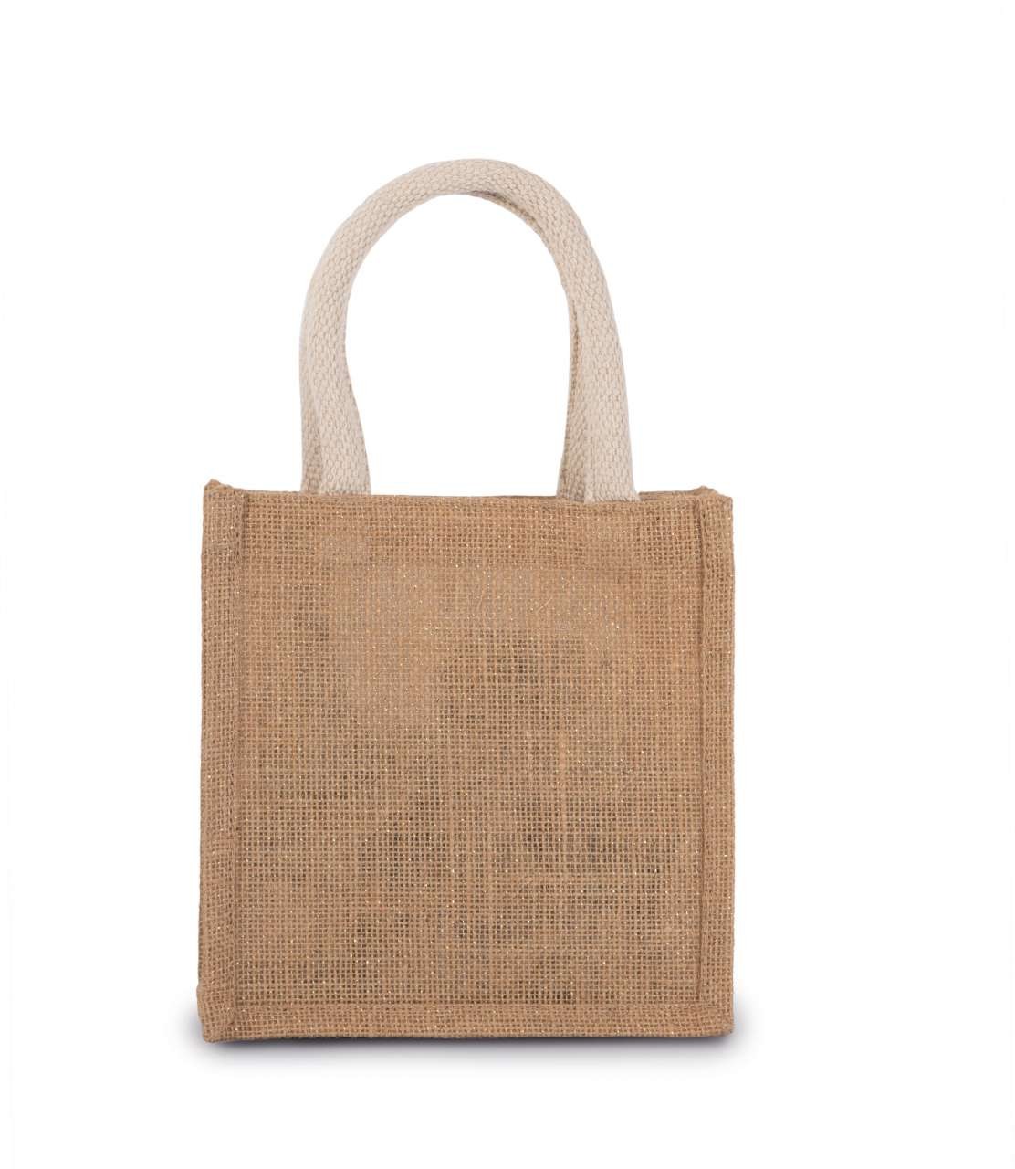 JUTE CANVAS TOTE - SMALL