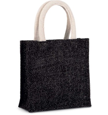 JUTE CANVAS TOTE - SMALL