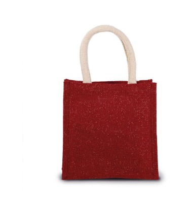JUTE CANVAS TOTE - SMALL