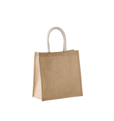 JUTE CANVAS TOTE - LARGE