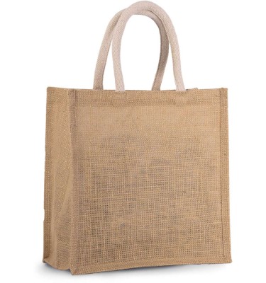 JUTE CANVAS TOTE - LARGE