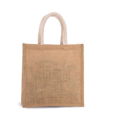 JUTE CANVAS TOTE - LARGE