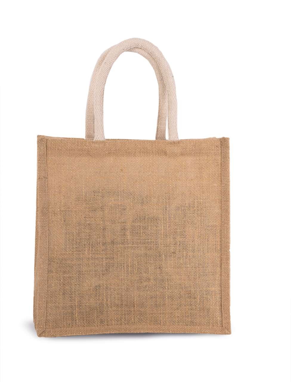 JUTE CANVAS TOTE - LARGE