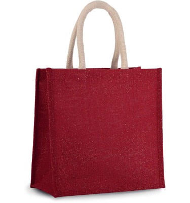 JUTE CANVAS TOTE - LARGE