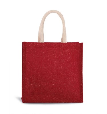 JUTE CANVAS TOTE - LARGE