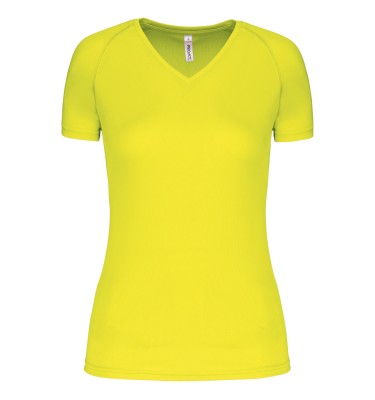 LADIES’ V-NECK SHORT-SLEEVED SPORTS T-SHIRT