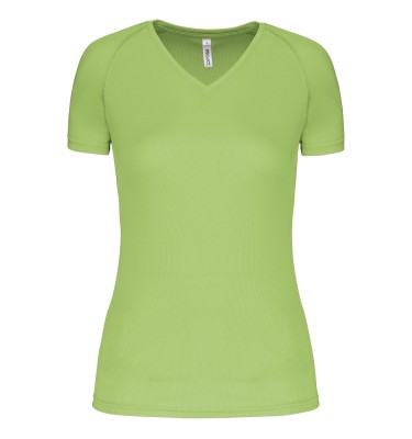 LADIES’ V-NECK SHORT-SLEEVED SPORTS T-SHIRT