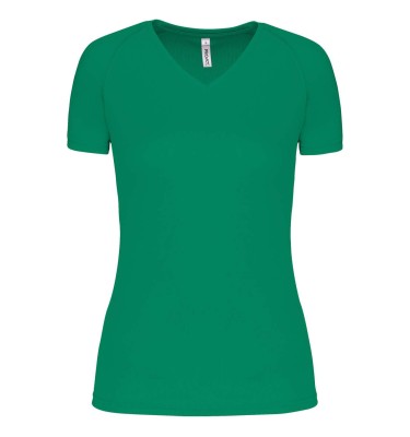 LADIES’ V-NECK SHORT-SLEEVED SPORTS T-SHIRT