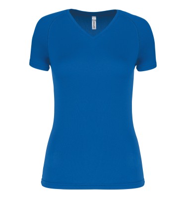 LADIES’ V-NECK SHORT-SLEEVED SPORTS T-SHIRT