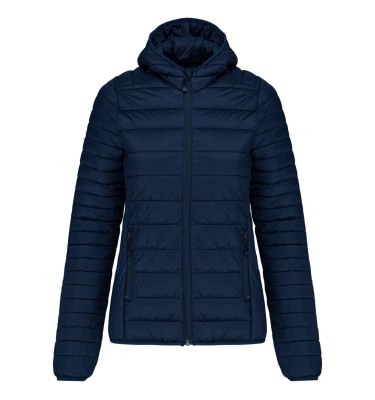 LADIES' LIGHTWEIGHT HOODED PADDED JACKET