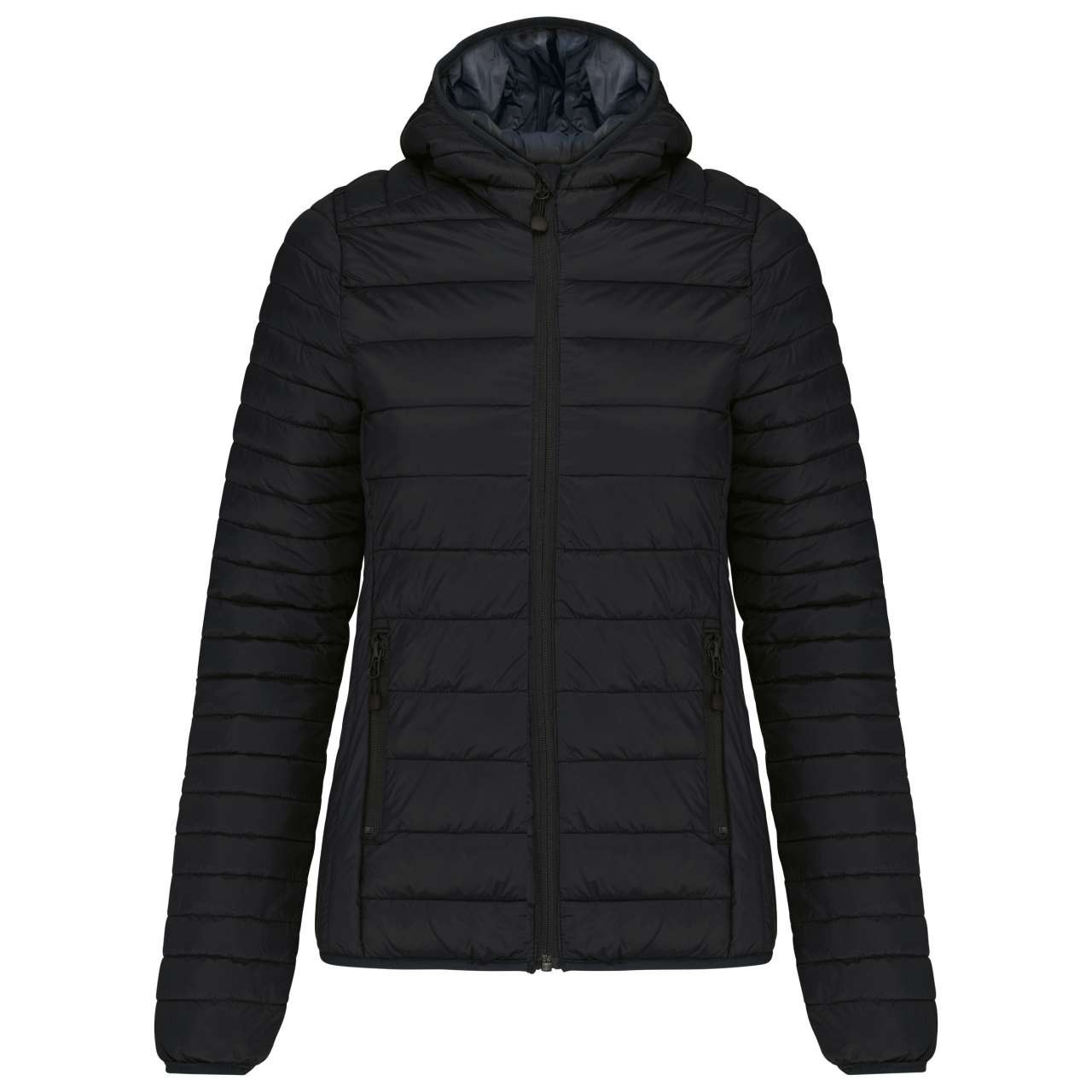 LADIES' LIGHTWEIGHT HOODED PADDED JACKET