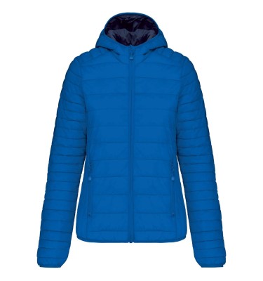 LADIES' LIGHTWEIGHT HOODED PADDED JACKET