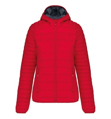 LADIES' LIGHTWEIGHT HOODED PADDED JACKET