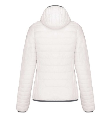 LADIES' LIGHTWEIGHT HOODED PADDED JACKET