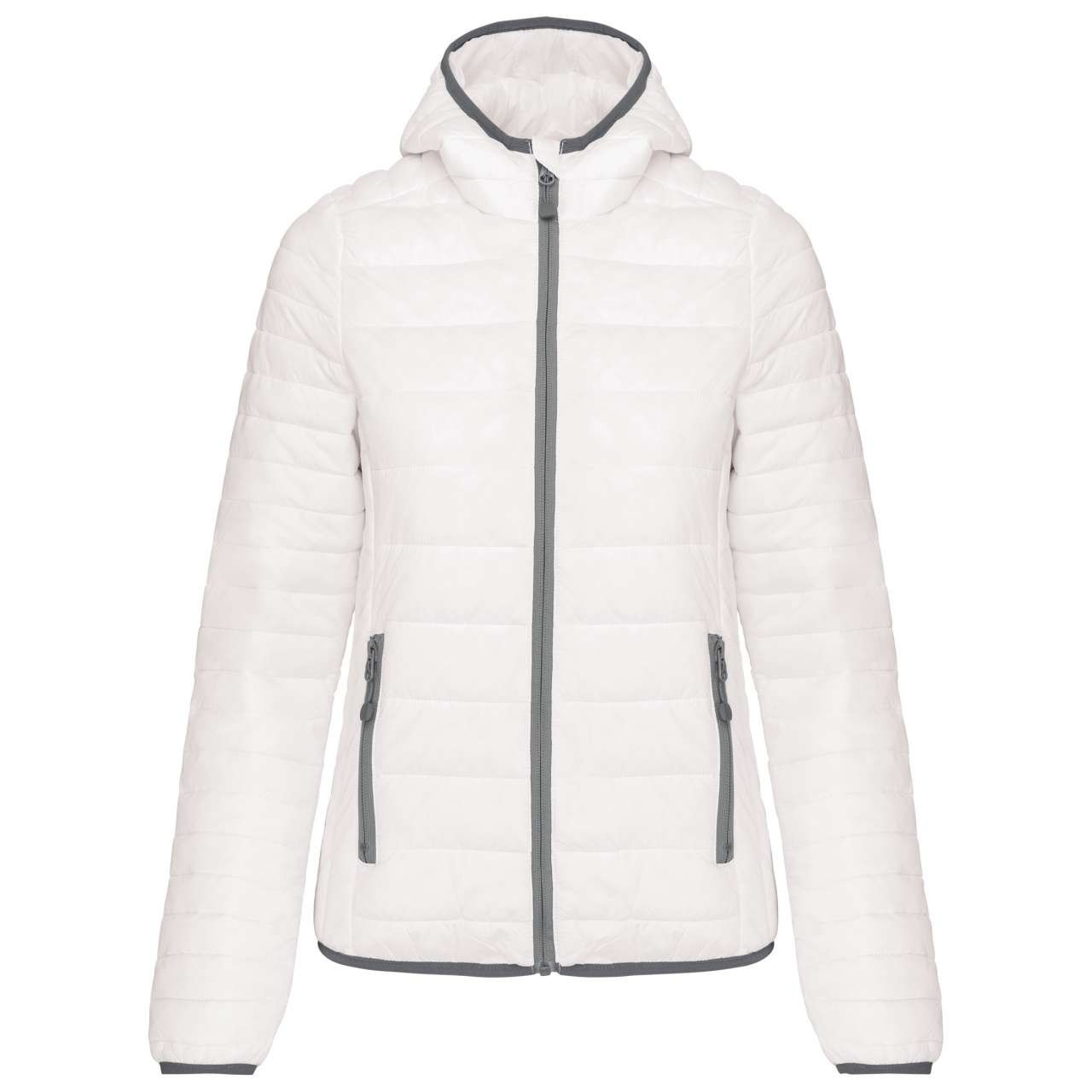LADIES' LIGHTWEIGHT HOODED PADDED JACKET