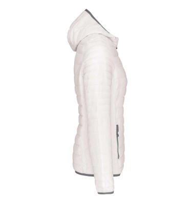 LADIES' LIGHTWEIGHT HOODED PADDED JACKET