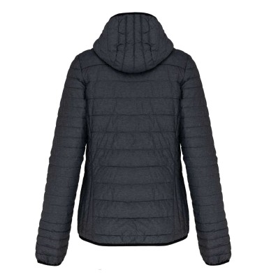 LADIES' LIGHTWEIGHT HOODED PADDED JACKET