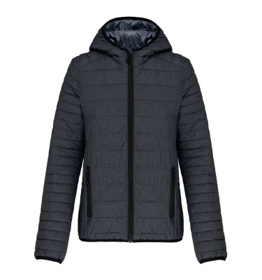 LADIES' LIGHTWEIGHT HOODED PADDED JACKET
