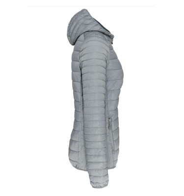 LADIES' LIGHTWEIGHT HOODED PADDED JACKET