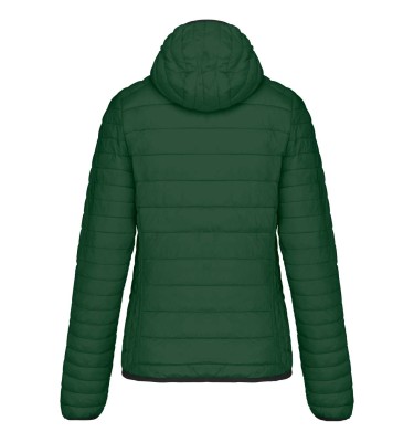 LADIES' LIGHTWEIGHT HOODED PADDED JACKET