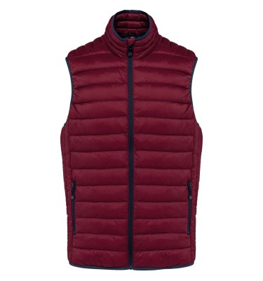 MEN’S LIGHTWEIGHT SLEEVELESS FAKE DOWN JACKET