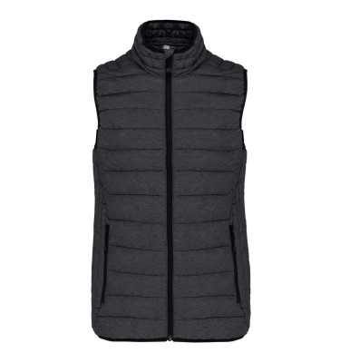 LADIES' LIGHTWEIGHT SLEEVELESS FAKE DOWN JACKET