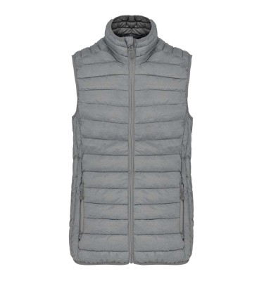 LADIES' LIGHTWEIGHT SLEEVELESS FAKE DOWN JACKET