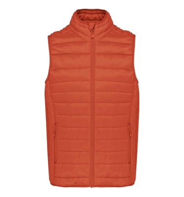LADIES' LIGHTWEIGHT SLEEVELESS FAKE DOWN JACKET