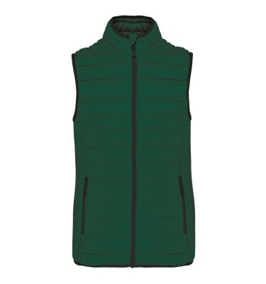 LADIES' LIGHTWEIGHT SLEEVELESS FAKE DOWN JACKET