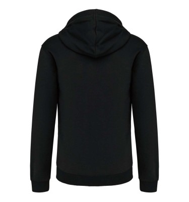 MEN'S CONTRAST HOODED FULL ZIP SWEATSHIRT