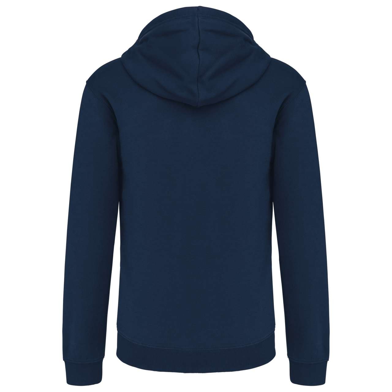 MEN'S CONTRAST HOODED FULL ZIP SWEATSHIRT