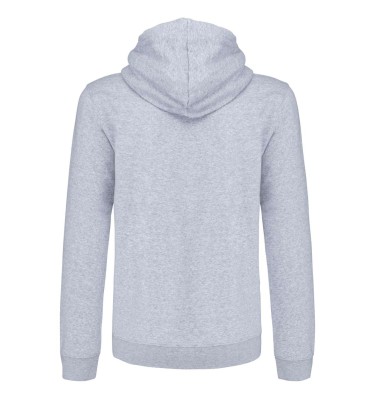 MEN'S CONTRAST HOODED FULL ZIP SWEATSHIRT