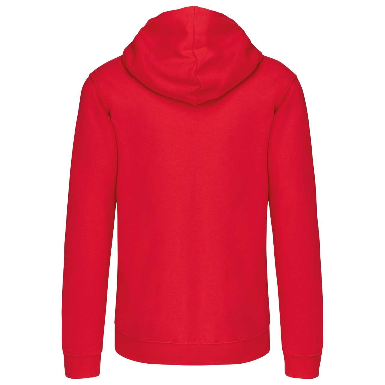 MEN'S CONTRAST HOODED FULL ZIP SWEATSHIRT