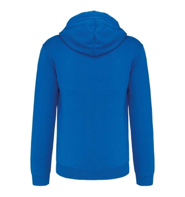 MEN'S CONTRAST HOODED FULL ZIP SWEATSHIRT