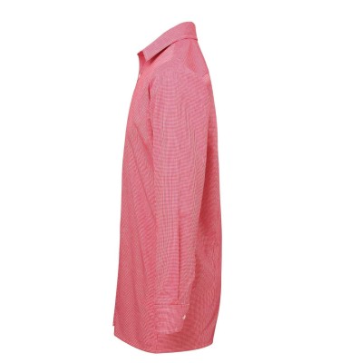 MEN'S LONG SLEEVE GINGHAM COTTON MICROCHECK SHIRT