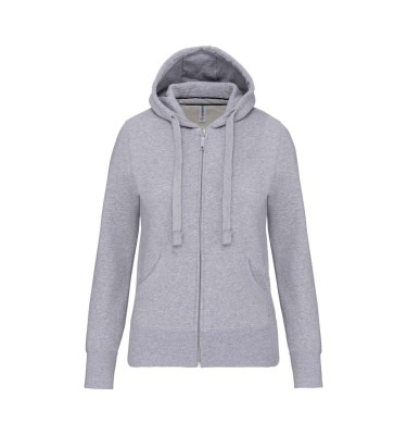 LADIES' FULL ZIP HOODED SWEATSHIRT