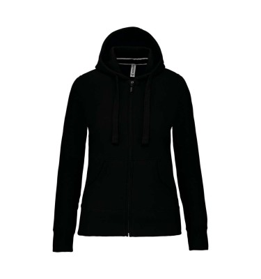 LADIES' FULL ZIP HOODED SWEATSHIRT