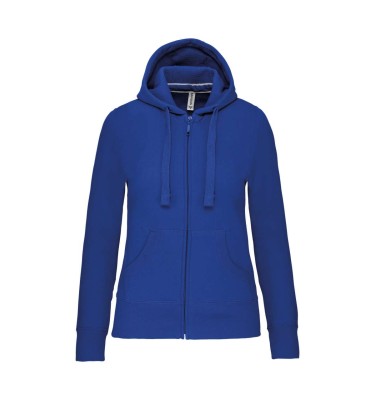 LADIES' FULL ZIP HOODED SWEATSHIRT