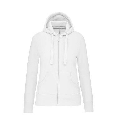LADIES' FULL ZIP HOODED SWEATSHIRT