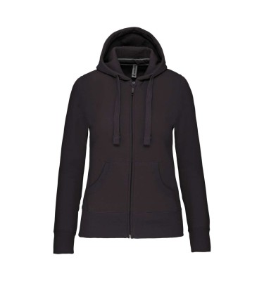 LADIES' FULL ZIP HOODED SWEATSHIRT