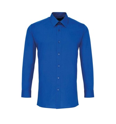 MEN’S LONG SLEEVE FITTED POPLIN SHIRT