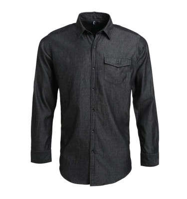 MEN’S JEANS STITCH DENIM SHIRT