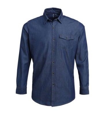 MEN’S JEANS STITCH DENIM SHIRT
