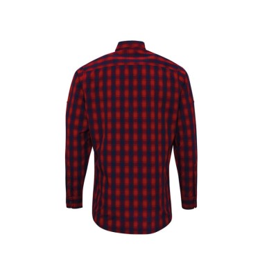 'MULLIGAN' CHECK - MEN'S LONG SLEEVE COTTON SHIRT