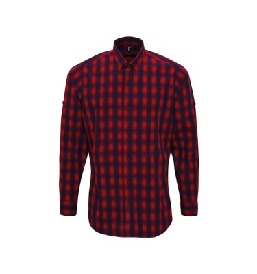 'MULLIGAN' CHECK - MEN'S LONG SLEEVE COTTON SHIRT