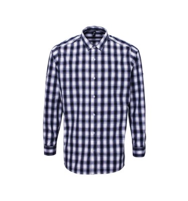 'MULLIGAN' CHECK - MEN'S LONG SLEEVE COTTON SHIRT