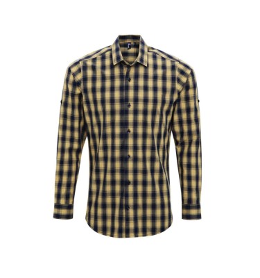 'MULLIGAN' CHECK - MEN'S LONG SLEEVE COTTON SHIRT